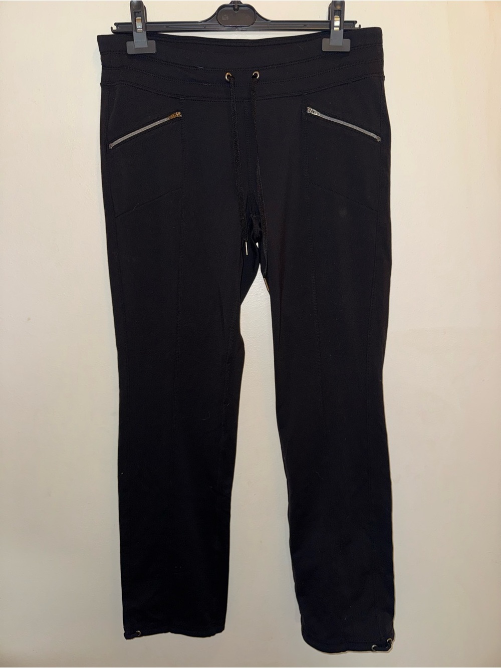 Athleta Metro Slouch Knit Drawstring Pants Black Size Medium